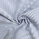 Tissu Toile Chemise Seersucker Petites Rayures Bleu Clair