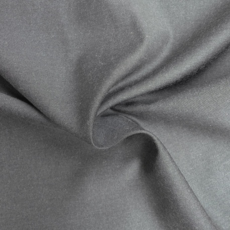 Tissu Toile Chemise Uni Gris Foncé