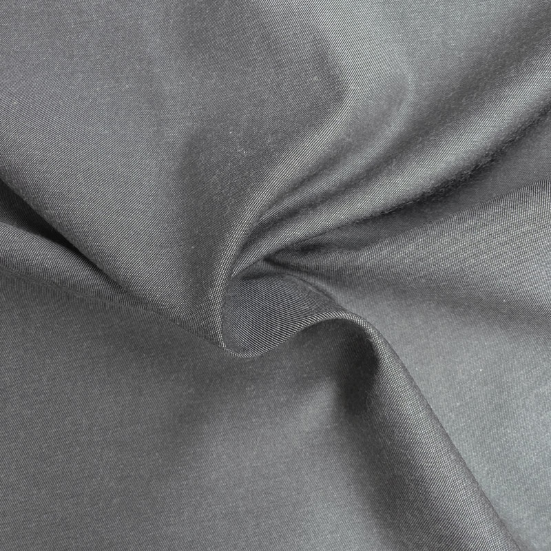 Tissu Toile Chemise Uni Gris Foncé