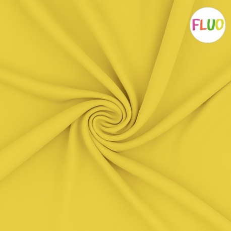 Tissu Toile Fantaisie Uni Jaune Fluo 