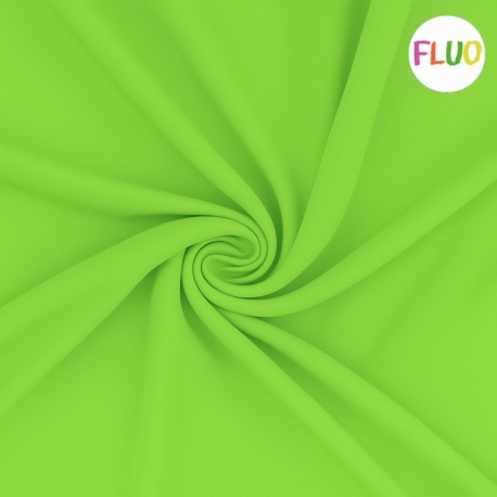 Tissu Toile Fantaisie Uni Vert Fluo 