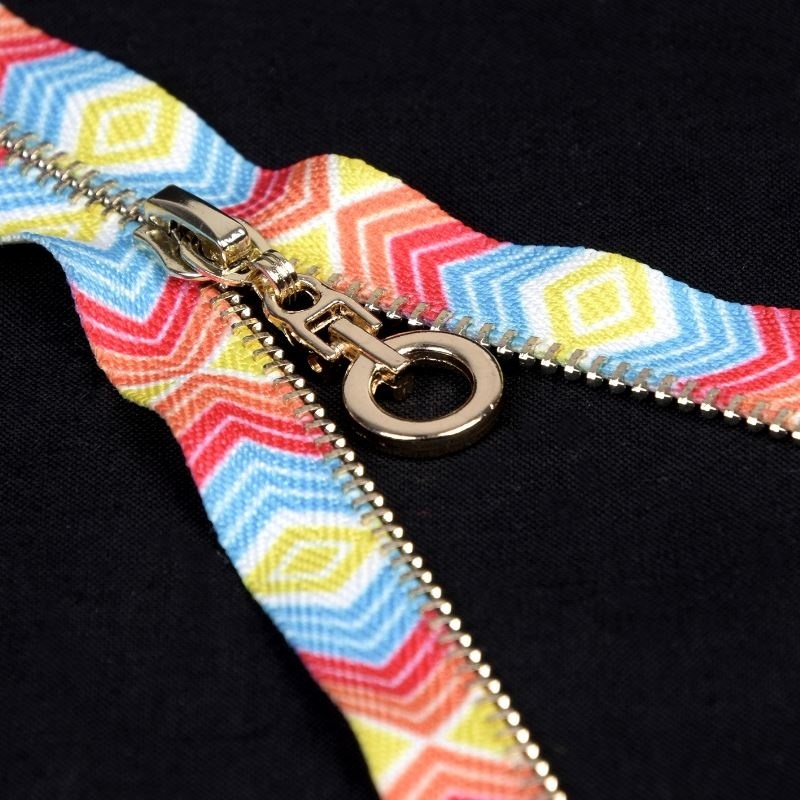 Fermeture fantaisie zip rond