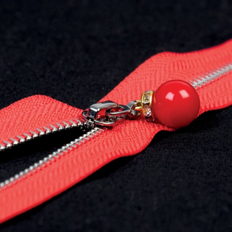 Fermeture tirette perle non séparable