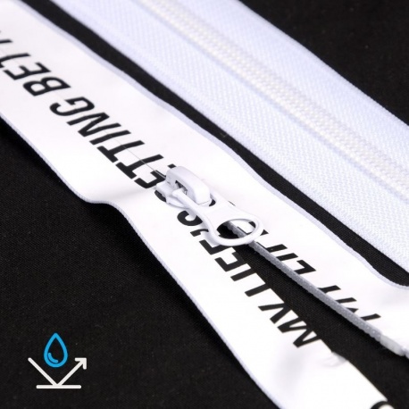 Fermeture imprimée séparable