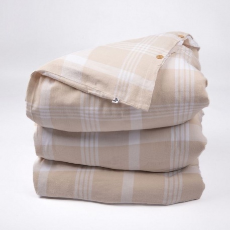 Linge de Lit Hector Flanelle Carreaux - L'effet papillon