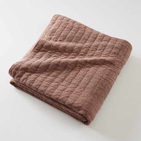 Couvre-lit Zelie Jacquard Terracotta 