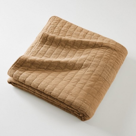 Couvre-lit Zelie Jacquard Camel