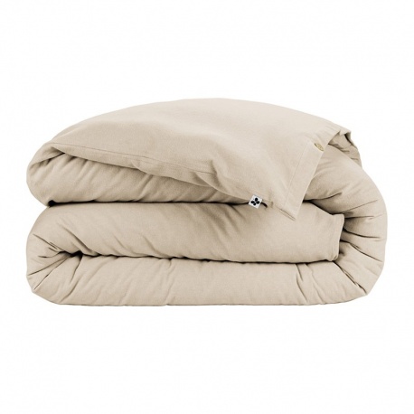 Linge de Lit Candice Flanelle Unie Sable - L'effet papillon