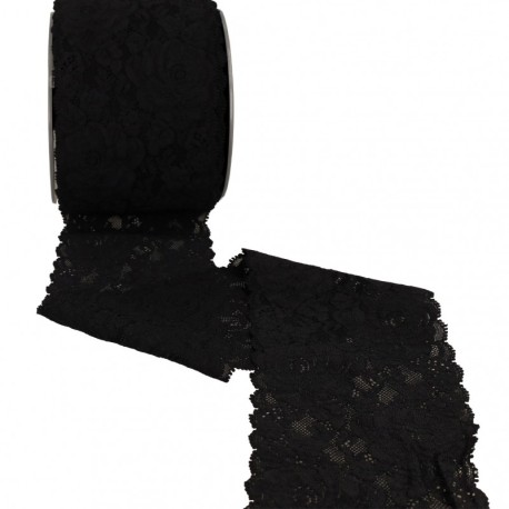 Dentelle élastique roses