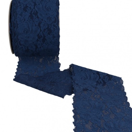 Dentelle élastique roses