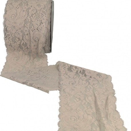 Dentelle élastique roses
