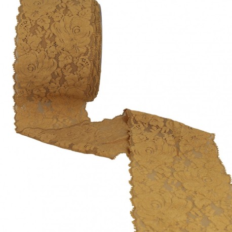 Dentelle élastique roses