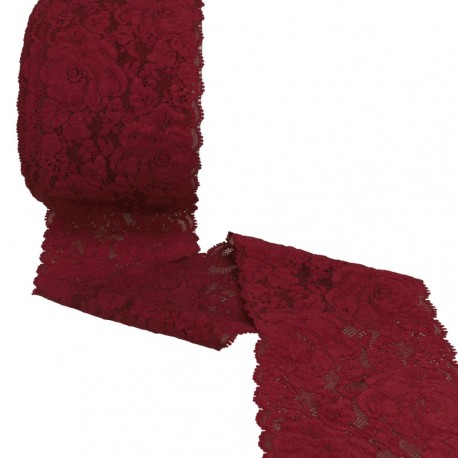 Dentelle élastique roses