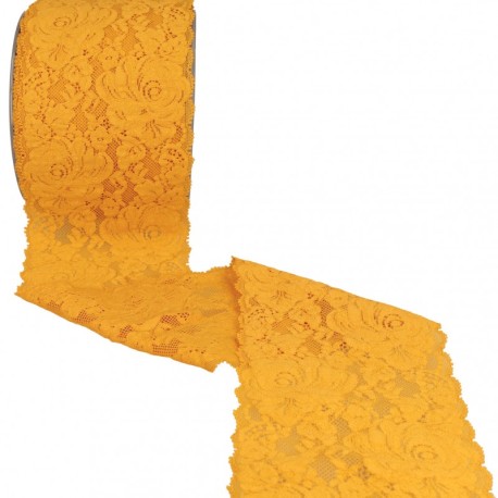 Dentelle élastique roses