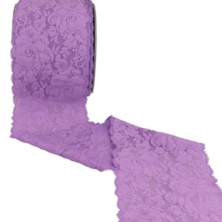 Dentelle élastique roses