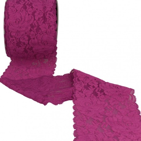Dentelle élastique roses
