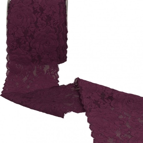 Dentelle élastique roses