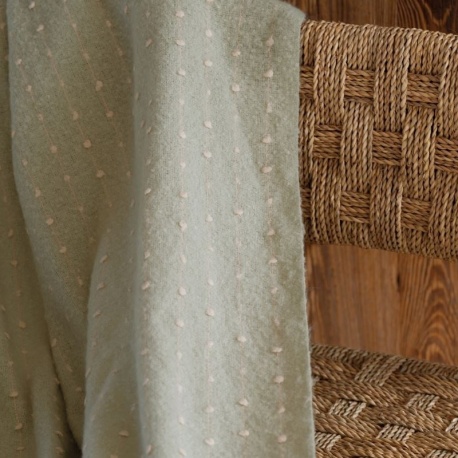 Plaid Rayé Data Vert