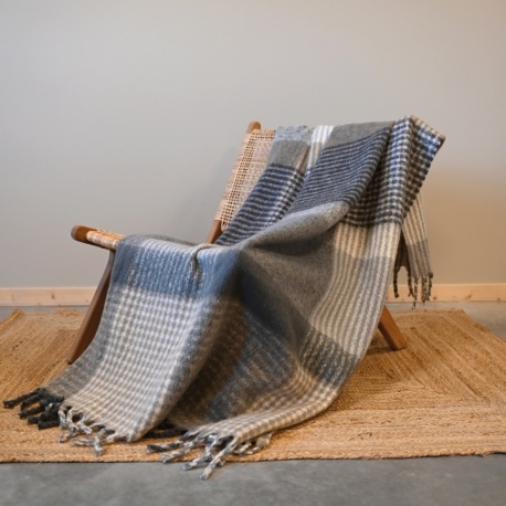 Plaid Carreaux Scottish Gris 