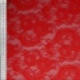 Tissu Dentelle Roses Rouge
