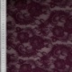 Tissu Dentelle Roses Violet Foncé