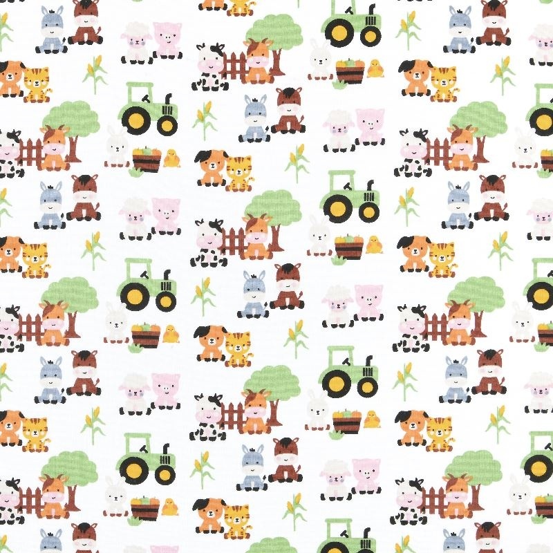 Tissu Coton Imprimé Pature Multico 