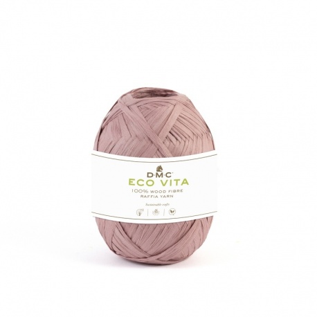 Pelote Eco Vita Raffia Noir 100% Fibre De Bois