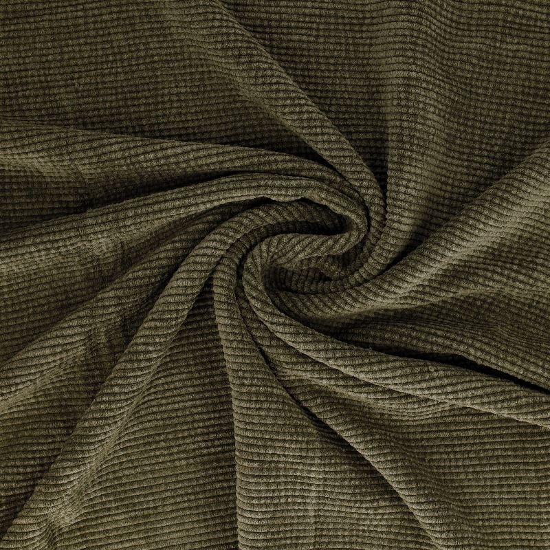 Tissu Velours Côtelé Kaki 