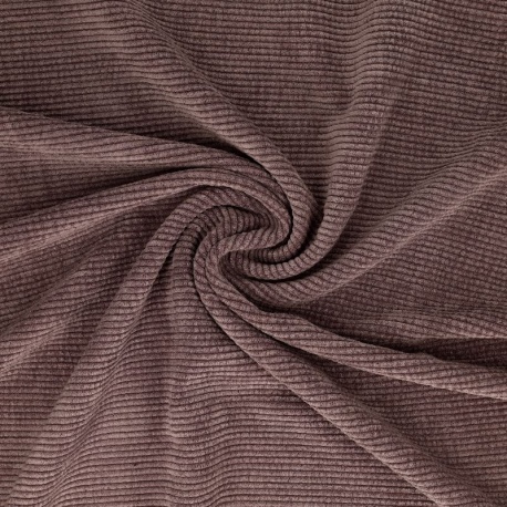Tissu Velours Côtelé Parme