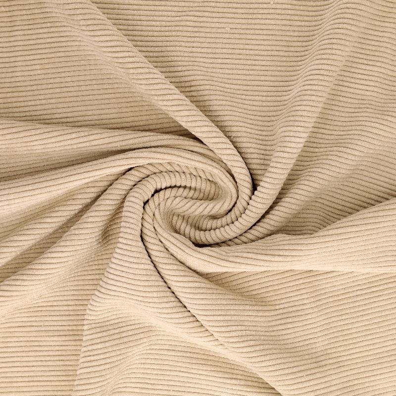 Tissu Velours Côtelé Beige