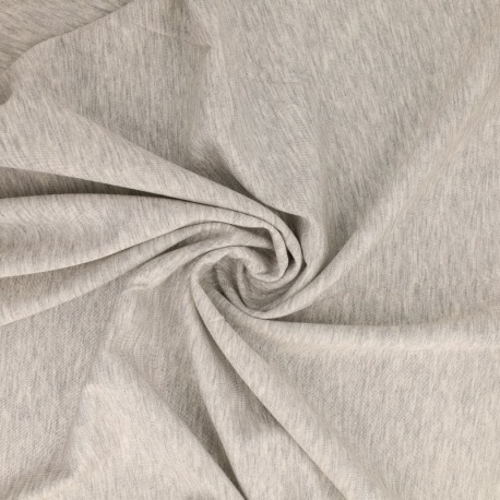 Tissu Jersey Scuba Gris Chiné