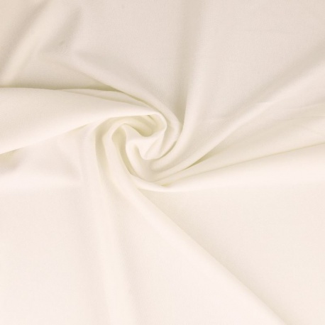 Tissu Jersey Scuba Ivoire