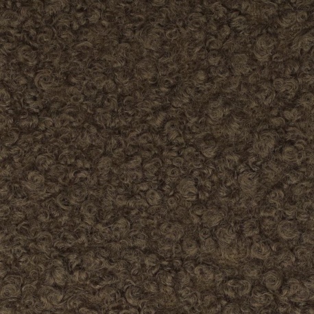 Tissu Bouclette Maxi Marron