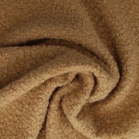 Tissu Bouclette Maxi Camel 