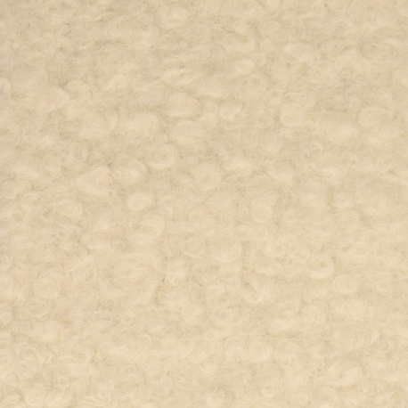 Tissu Bouclette Maxi Ivoire