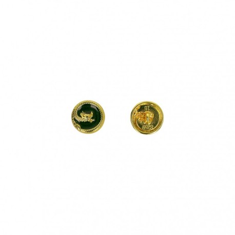 Boutons metal bord tressé