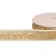 Galon brodé paillettes  Beige