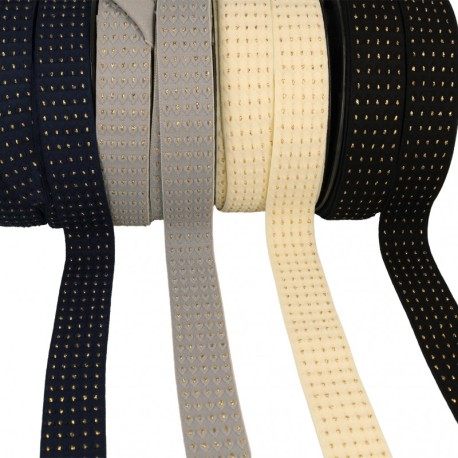 Elastique coeurs en relief