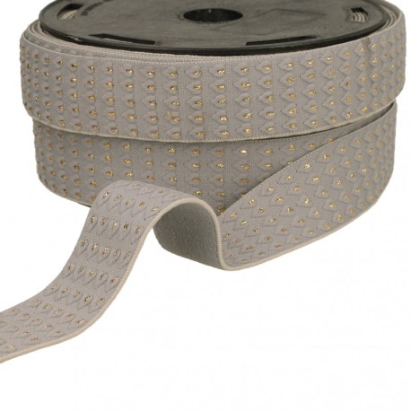 Elastique coeurs en relief