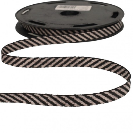 Galon rayures bicolore