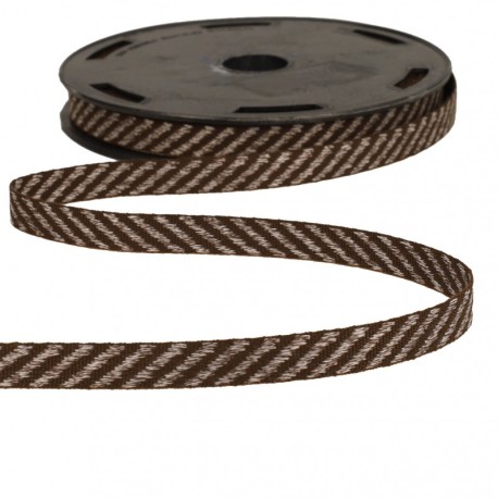 Galon rayures bicolore