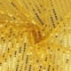 Tissu Paillette Sur Voile Or 