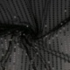 Tissu Paillette Sur Voile Noir 