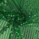 Tissu Paillette Sur Voile Vert 