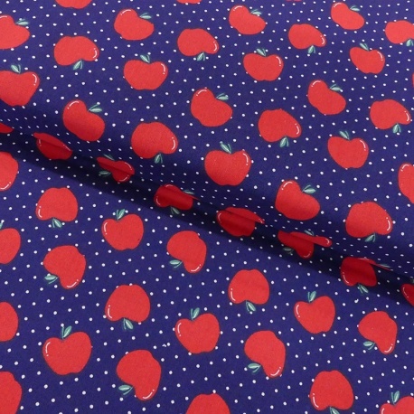 Tissu Coton Imprimé Apple 