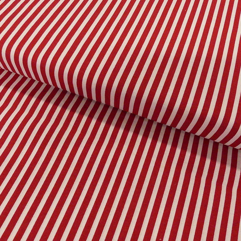 Tissu Coton Imprimé Stripe