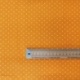 Tissu Coton Imprimé Pin Dot Orange