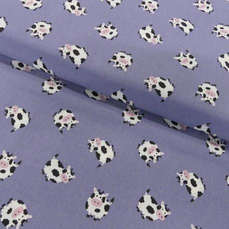 Tissu Coton Imprimé Cows 