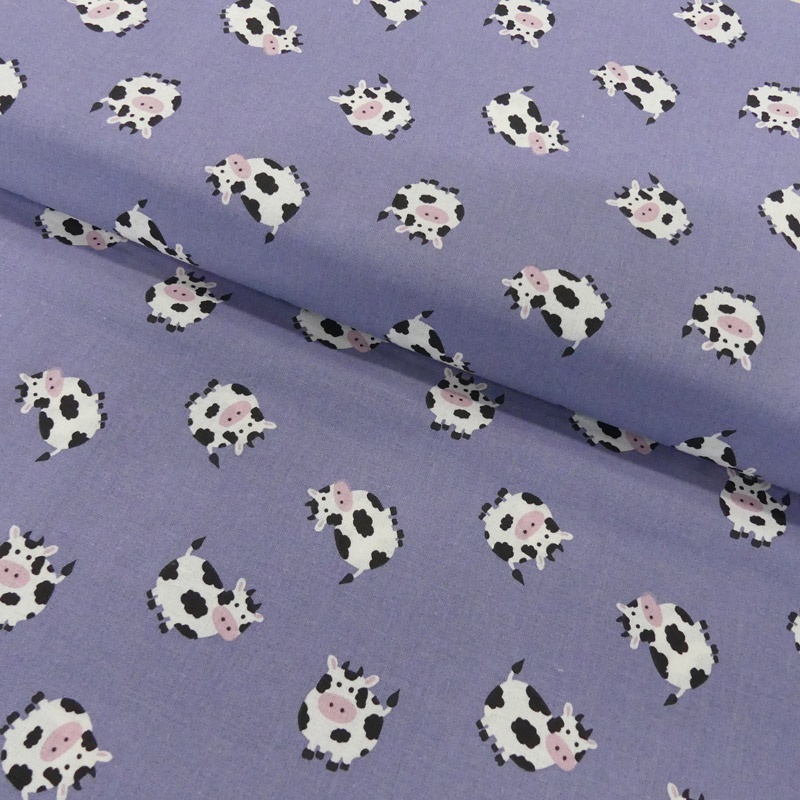 Tissu Coton Imprimé Cows 