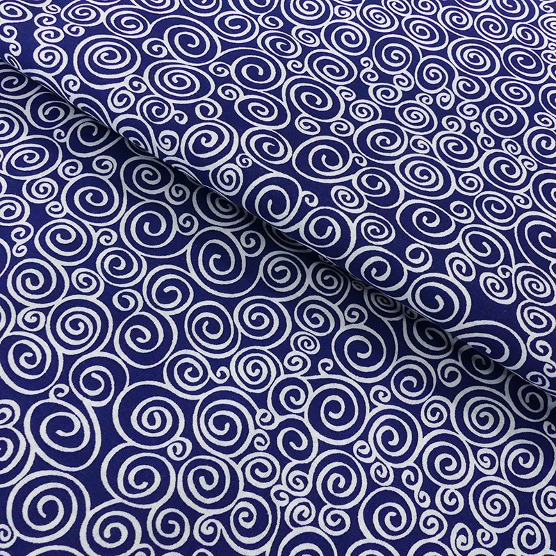 Tissu Coton Imprimé Swirls